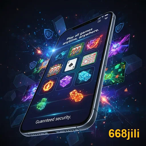 Mobile player enjoying casino games on 668jili app